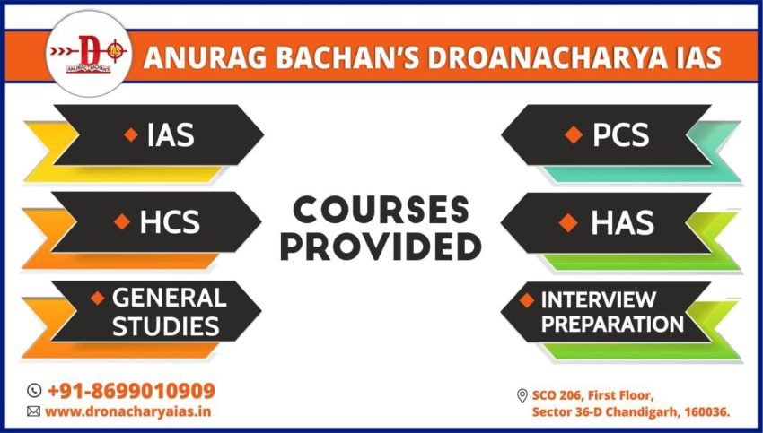 Dronacharya IAS academy for ias coaching in chandigarh